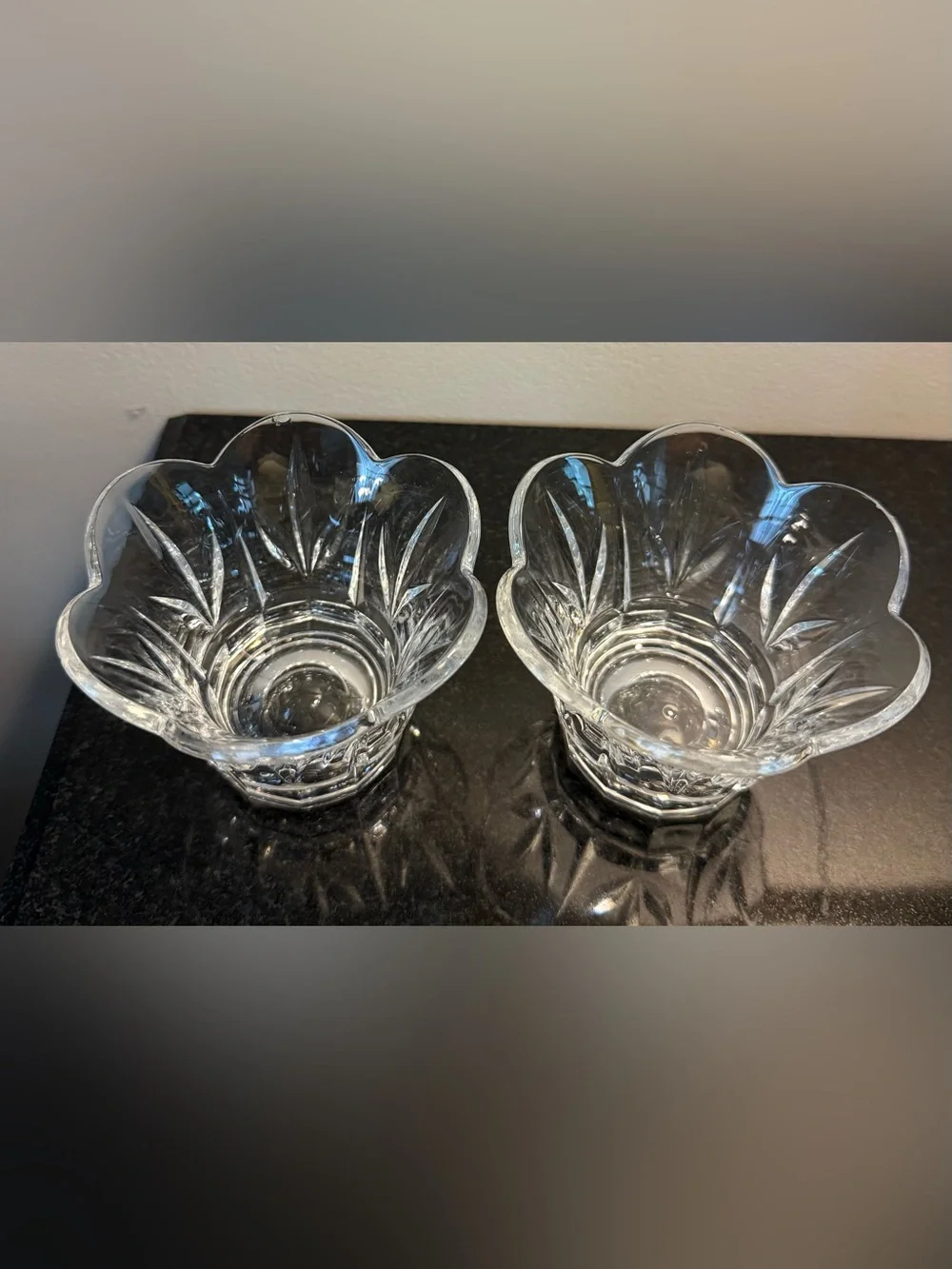 Crystal Heart-Shaped Decorative votive candleholders - Set of 2